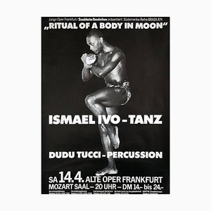 Póster Ismael Ivo, Ritual of a Body in Moon, años 80