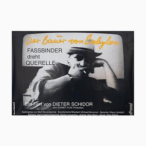 Plakat der Zauberer von Babylon, RW Fassbinder Shoots Querelle, 1982
