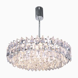 Grand Lustre en Cristal et Argent Plaqué de Lobmeyr / Bakalowits & Sons