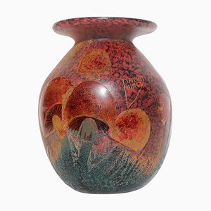 French Glass Mushroom Vase