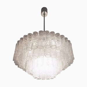 Grand Lustre avec Tubes en Verre Murano, 1960s, Allemagne