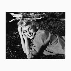 Marilyn Monroe Silver Gelatin Resin Print Framed in White by Baron