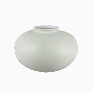 Vase Vintage en Céramique Blanche de Carstens, 1960s