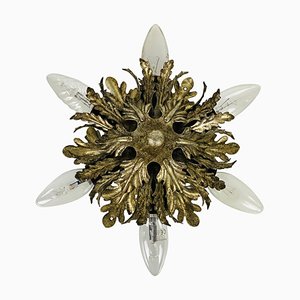 Florentiner Blumen Deckenlampe, 1950er