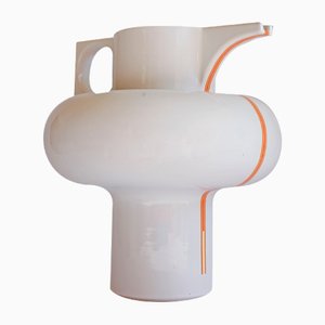Karaffe oder Vase aus Orange Gestreifter Keramik von Sergio Asti für Cedit, 1960er