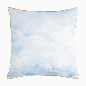 Coussin Nuages bleu fumé