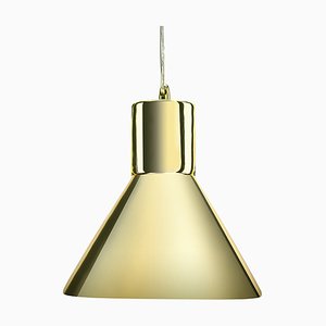 Funnel Mirrored Gold Pendant Lamp