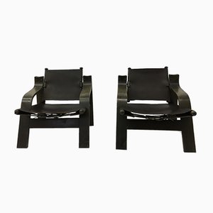 Safari Lounge Chairs , 1970s, Set of 2