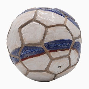 Ceramic Football by Caroline Pholien, 2019