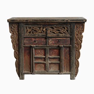 Shaanxi Cabinet with Dragon Carvings