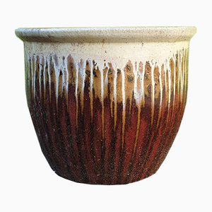 Großer böhmischer Pflanzer aus Keramik