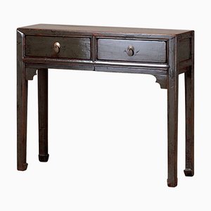 Gray 2-Drawer Console