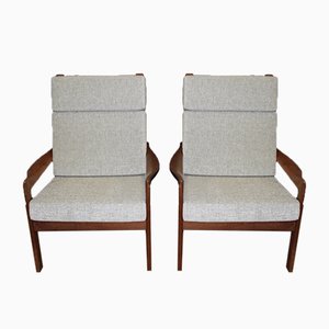 Fauteuils en Teck, Danemark, 1970s, Set de 2