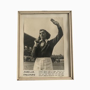 Foto sportive settembre con cornice, Italia, anni '40, set di 10