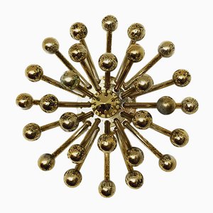Golden Pistillo Wall or Ceiling Lamp by Studio Tetrarch for Valenti Luce, 1960s