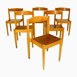 Teak Stühle von EK Augustsson, Schweden, 1960er, 6er Set