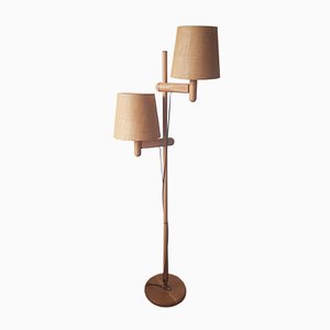 Wooden Floor Lamp with 2 Shades from Temde