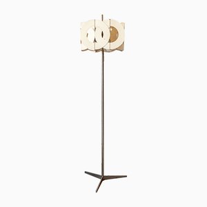 Floor Lamp in Steel and Lacquered Iron, Italy, 1970s