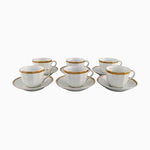 Coffee Cups with Saucers from Bing & Grøndahl, 1870s, Set of 12