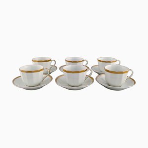 Coffee Cups with Saucers from Bing & Grøndahl, 1870s, Set of 12