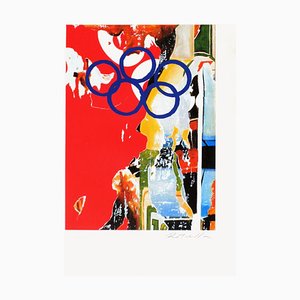 Anelli olimpici (Jo Barcelona) par Mimmo Rotella