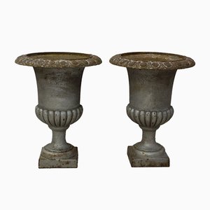 Antique French Medici Amphoras, Set of 2