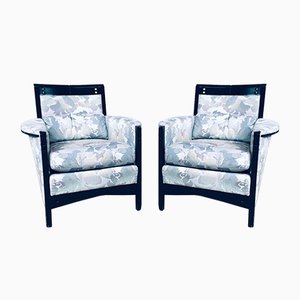 Set of Galaxy Peggy Low Armchairs Set by Umberto Asnago for Giorgetti, Italy, 1990s