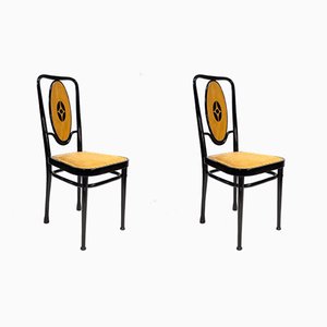 Sillas modernistas de Marcel Kammerer para Thonet, Vienna, 1908. Juego de 2