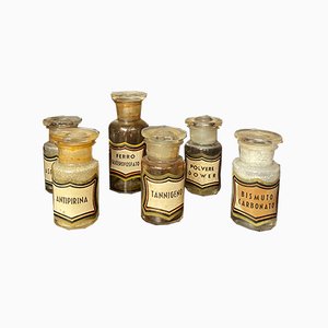 Pharmacy Bottles, Set of 37