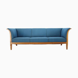 Mahogany Three-Seat Sofa Frits Henningsen, 1940s, Denmark