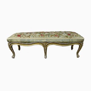 Louis XV Gilded Wooden Bench