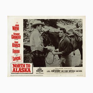 Du Nord à l'Alaska, mettant en vedette John Wayne, 1960, carte de visite