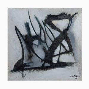 Giorgio Lo Fermo, Forme Grise, Huile sur Toile, 2021