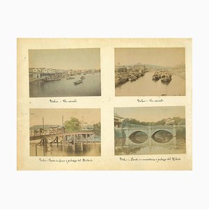 Vistas de Tokyo antiguas desconocidas, impresiones de álbumes, década de 1880 y 1890