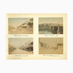 Vistas de Tokyo antiguas desconocidas, impresiones de álbumes, década de 1880 y 1890