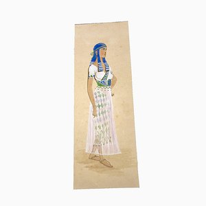 Unknown, Costume for Aida, Tempera and Watercolor, 1920s