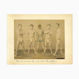Unknown, Ancient Portrait of Japanese Gymnasts, Albumen Print, 1880s-1890s