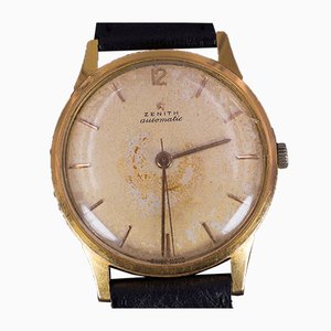 Orologio da polso vintage in oro 18k di Zenith, anni '50