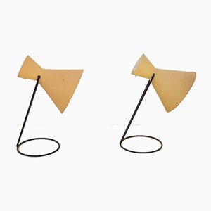 Nachttischleuchten von Anvia, Niederlande, 1950er, 2er Set