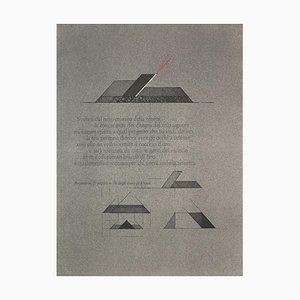 Composición geométrica Walter Valentini, litografía, años 70