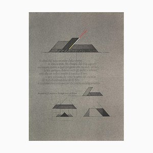 Walter Valentini, Geometric Composition, Lithograph, 1970s