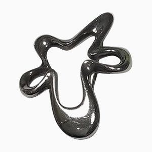 Sterling Silver No. 321 Splash Brooch by Henning Koppel for Georg Jensen