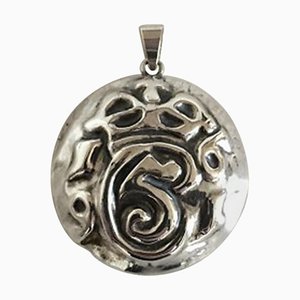 Silver Pendant with a Monogram From King Christian 5 of Denmark