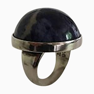 Blue Stone & Sterling Silver #90c Ring from Georg Jensen