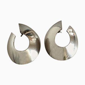 Modern Style Sterling Silver #377 Earrings from Georg Jensen, Set of 2