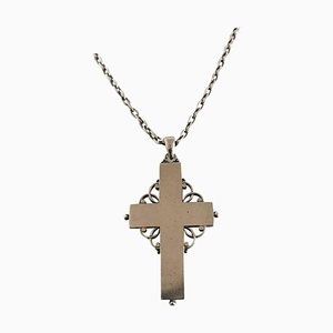 Sterling Silver Cross Pendant Necklace No. 89b from Georg Jensen & Wendel
