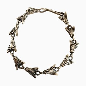 Hans Hansen Sterling Silber Armband mit Fly Links