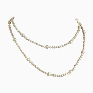 White Freshwater Pearls and Gold Necklace from Georg Jensen