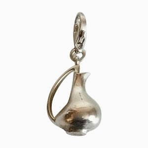 Sterling Silver Pregnant Duck Charm by Henning Koppel for Georg Jensen
