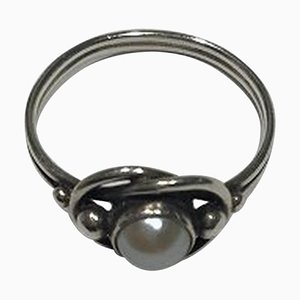 Sterling Silver & Pearl Ring for Georg Jensen